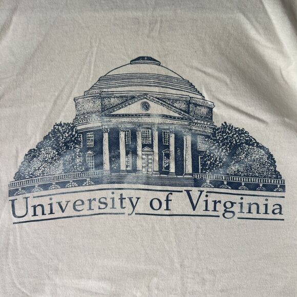 Vintage University of Virginia UVA Tennis Classic T-shirt Fruit of Loom USA XL - Picture 3 of 16